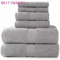 Manufacturer Cheap Wholesale 100% Cotton 6 Pieces Towel Sets Hotel